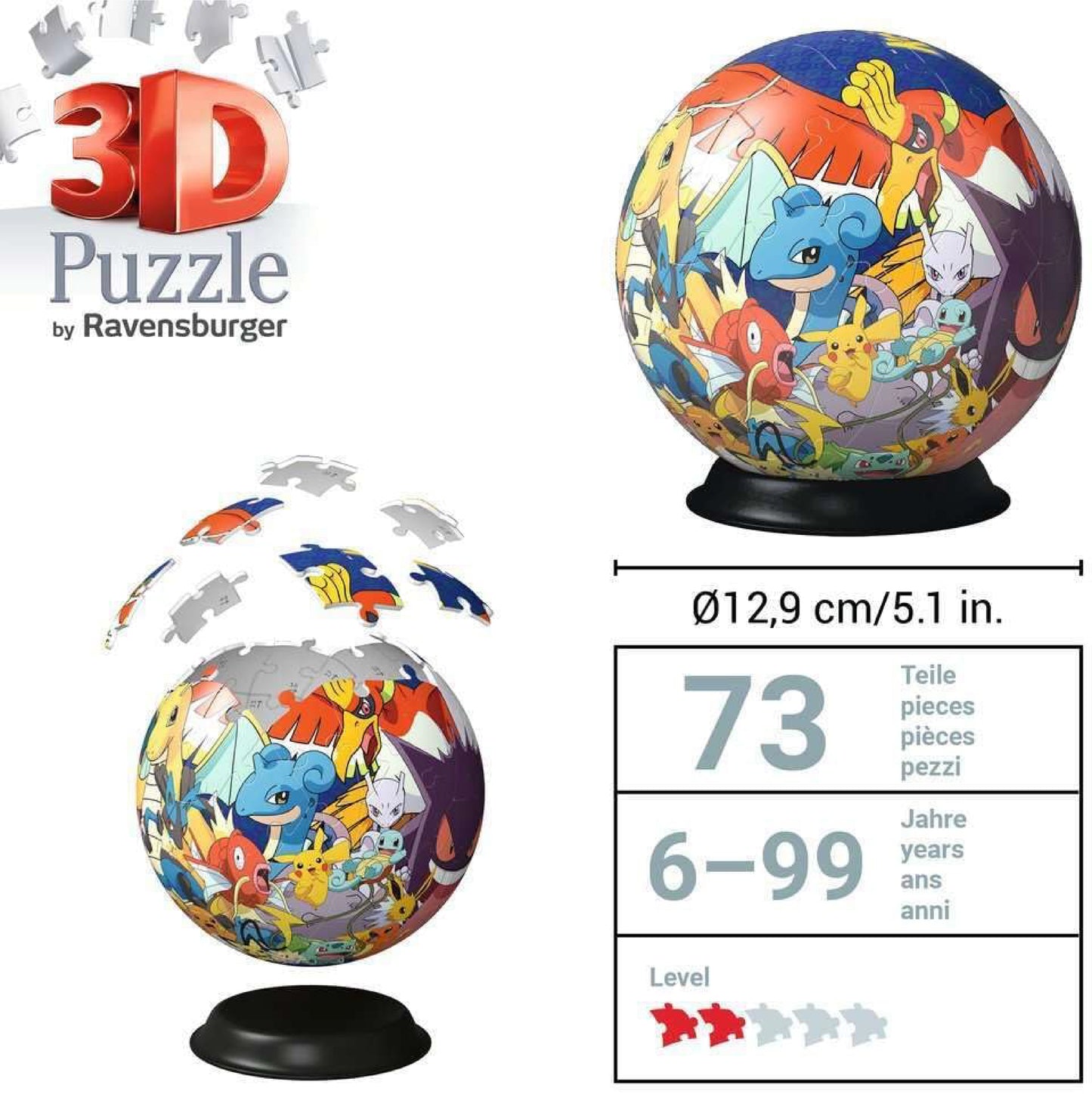 Pokemon rompecabezas 3D