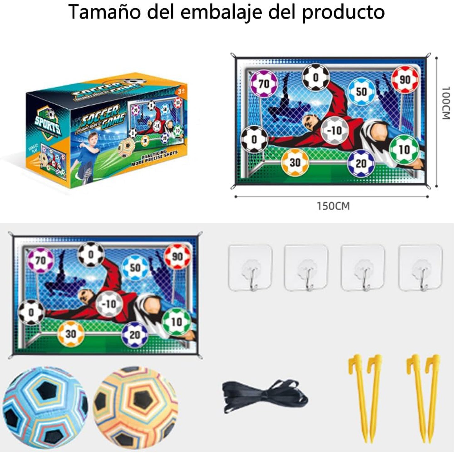 Lanzamiento de portería de fútbol