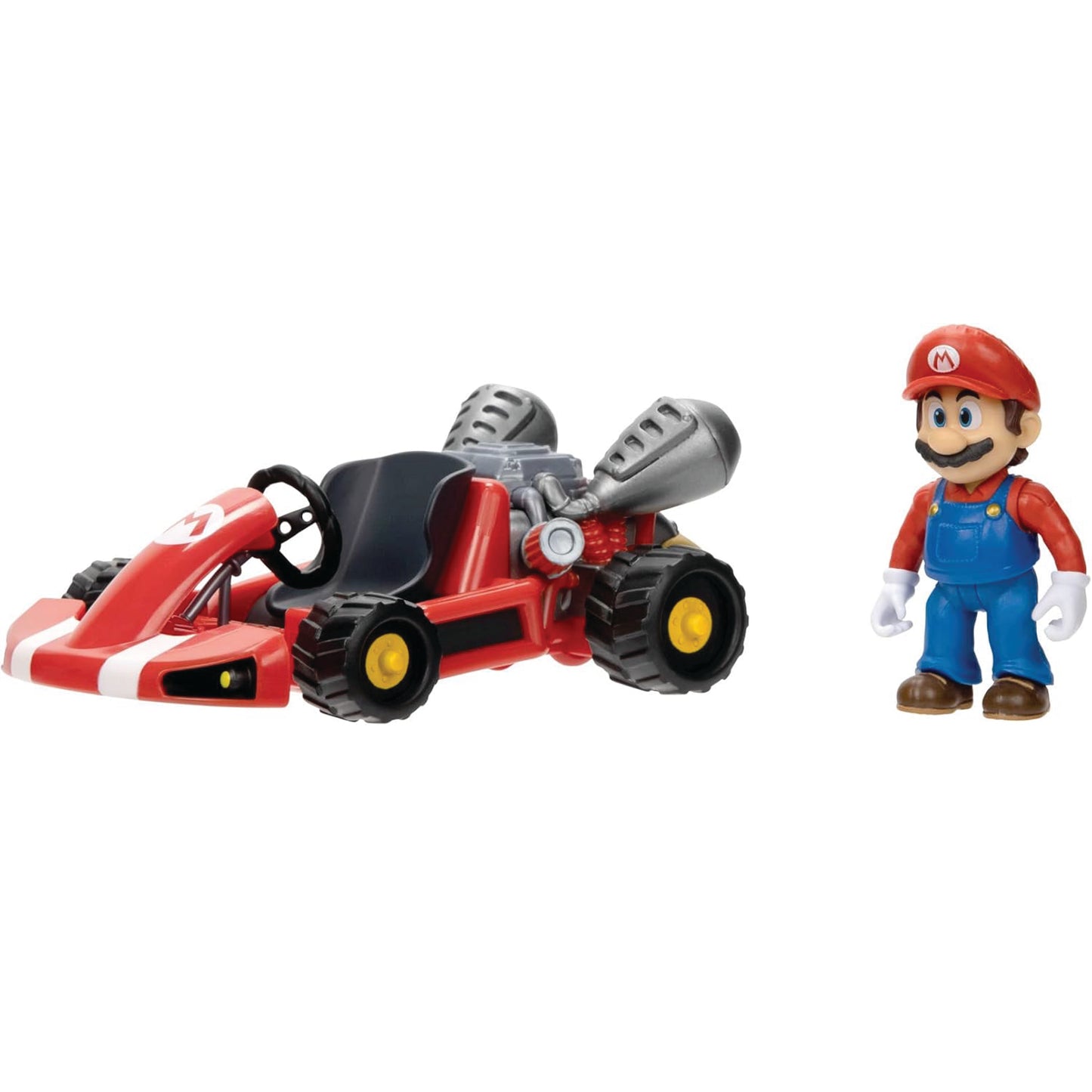 Figura articulada y carrito Mario Bros