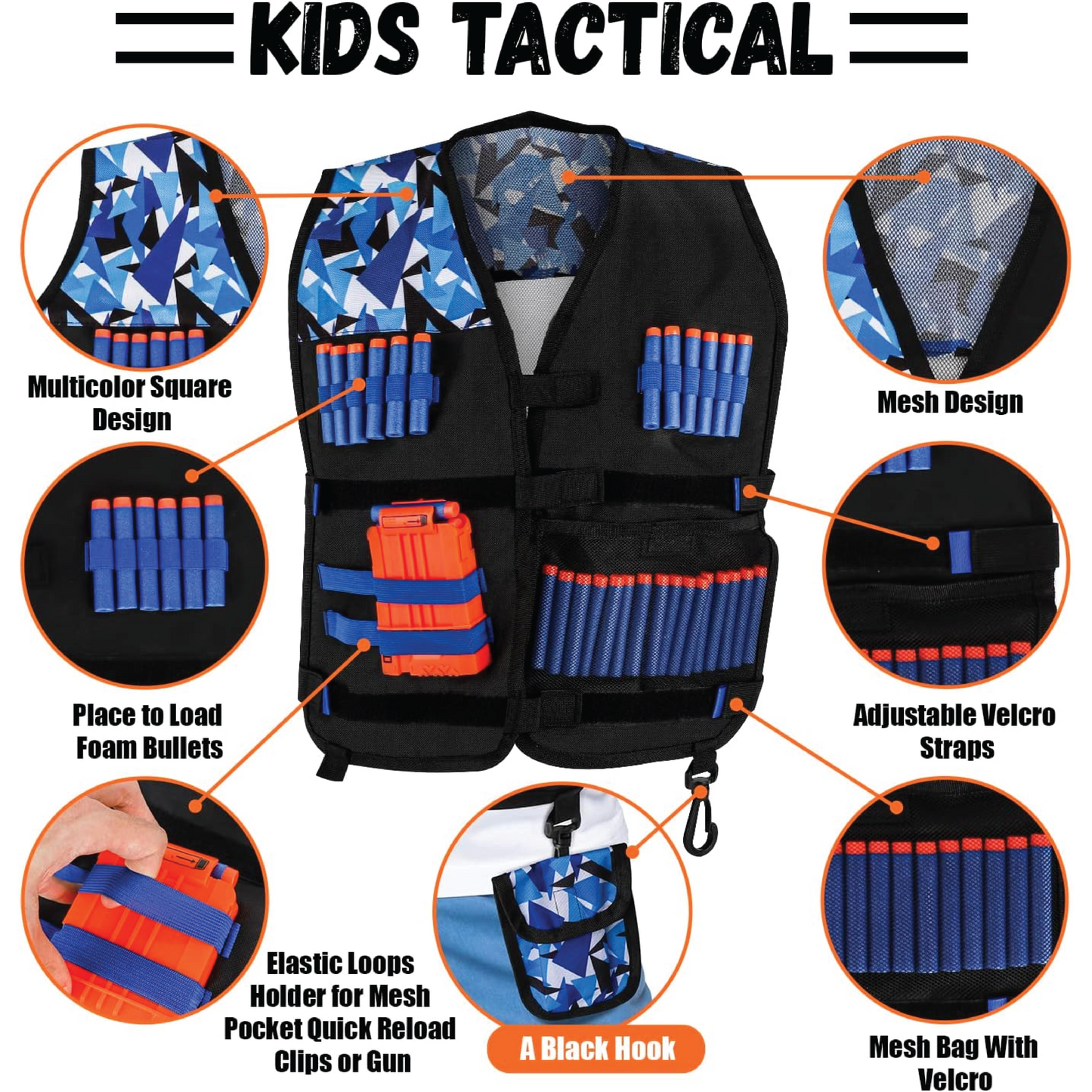 (PATO) Chaleco táctico para NERF
