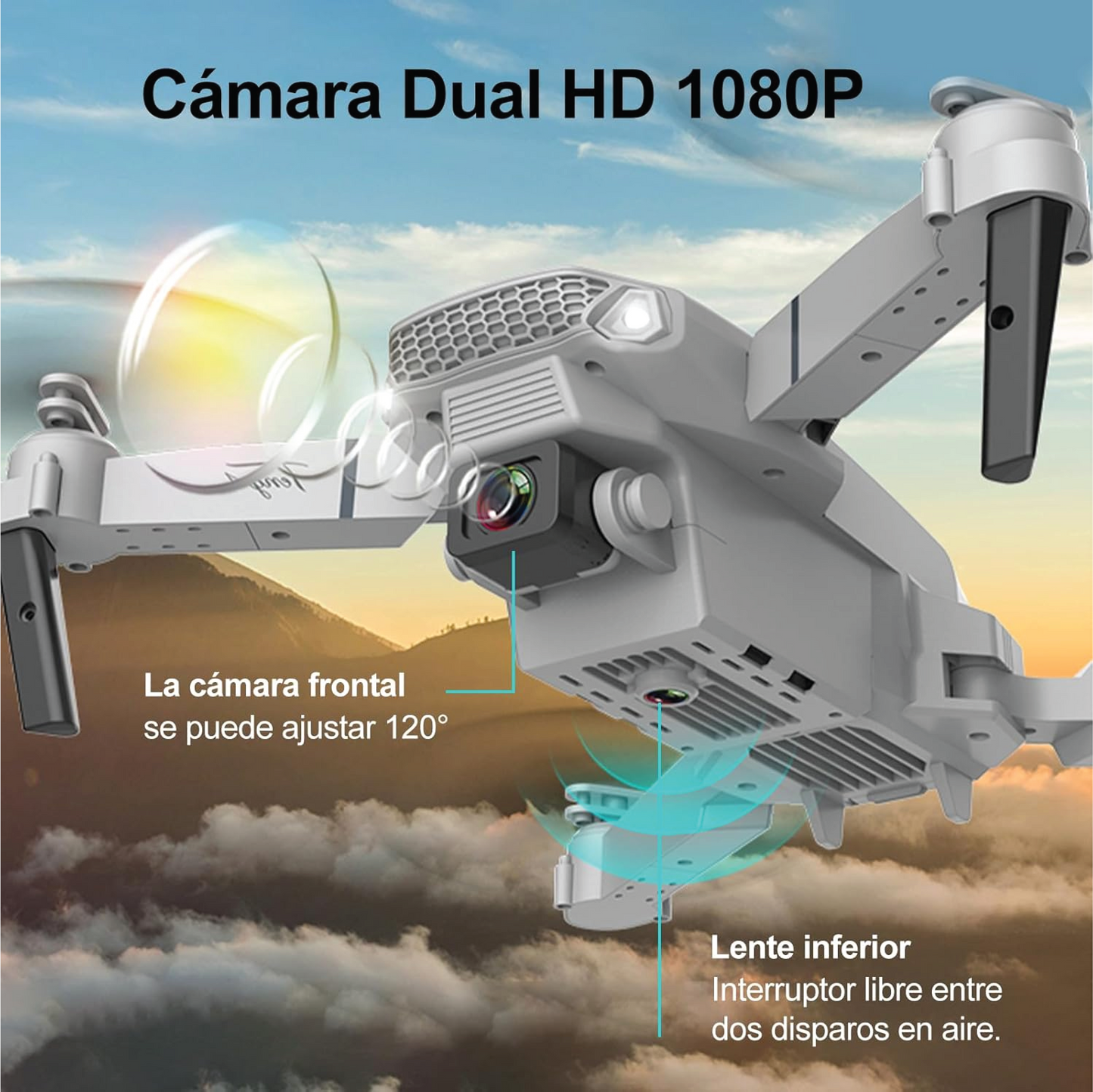 (PATO) Mini Drone con Cámara 4K
