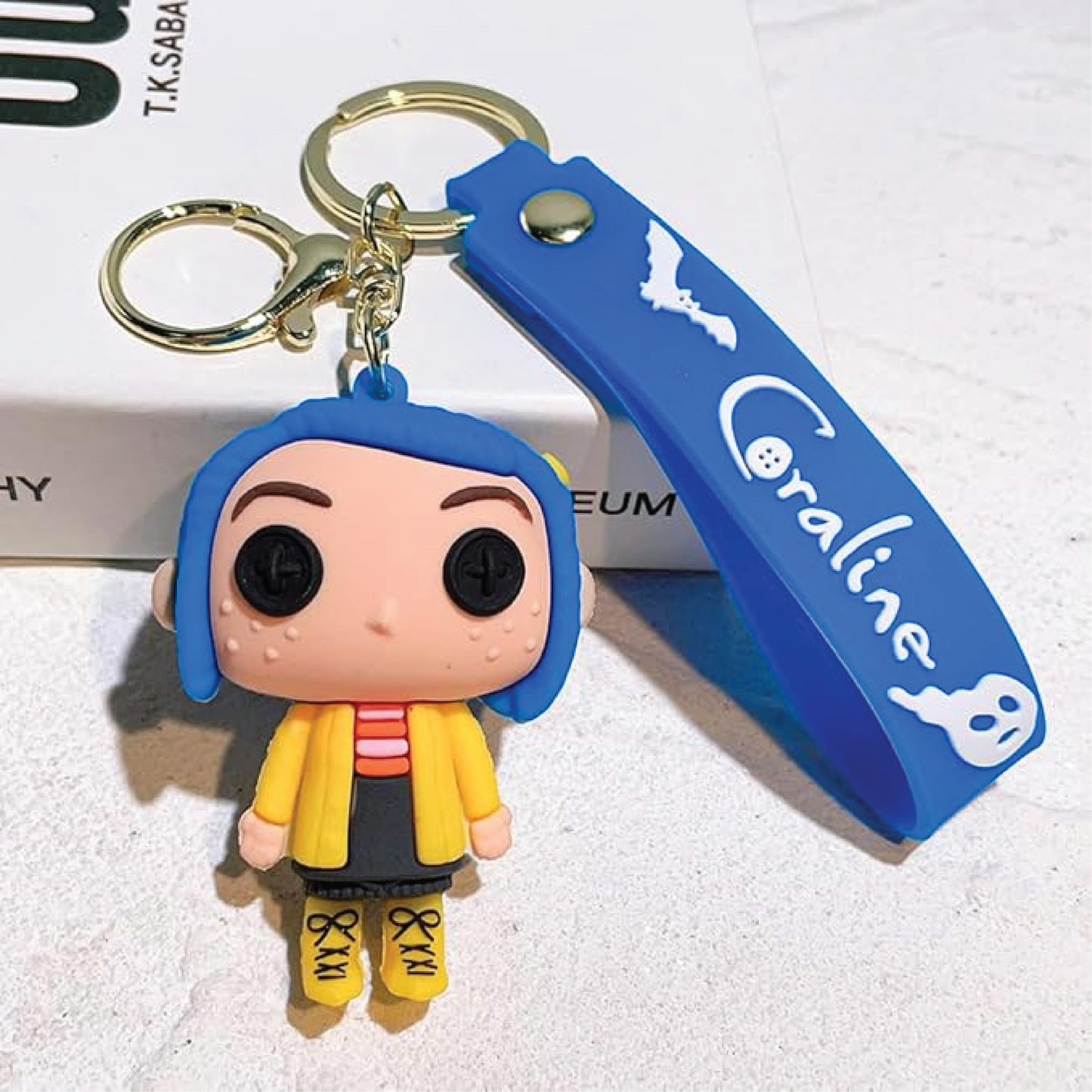 (MARIA) Coraline Llavero de goma
