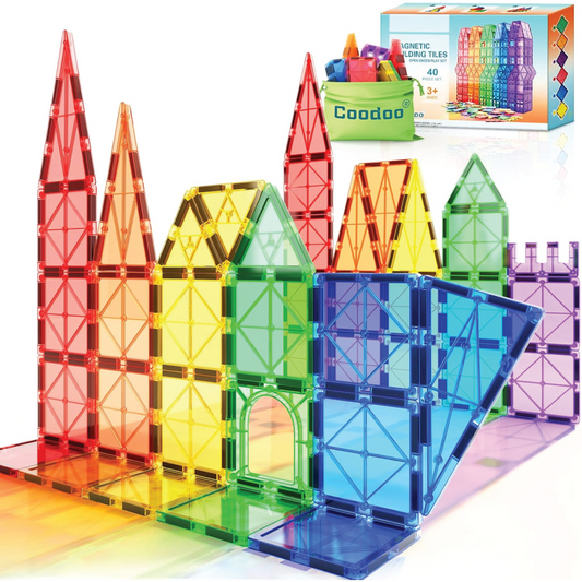 Bloques Magnéticos de colores 40 piezas
