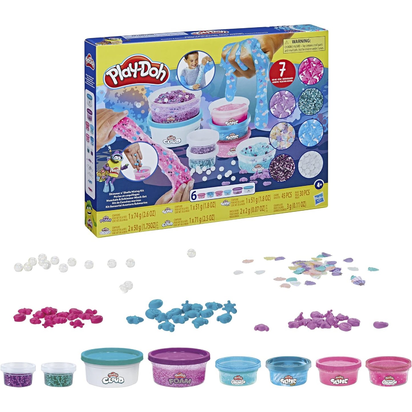 Play Doh Slime Conchas Marinas