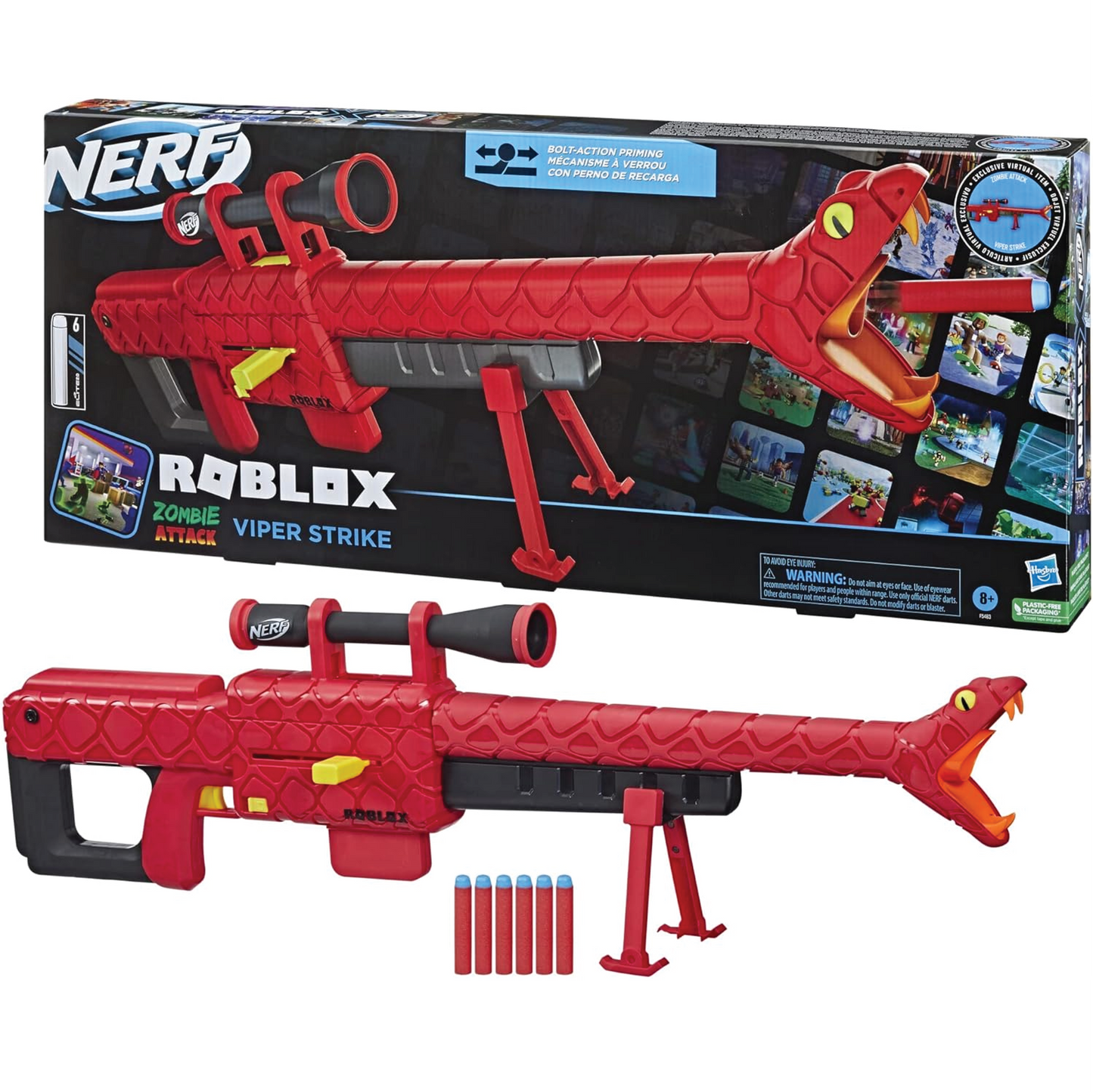 (PATO) Nerf Lanzador Roblox Zombie Attack