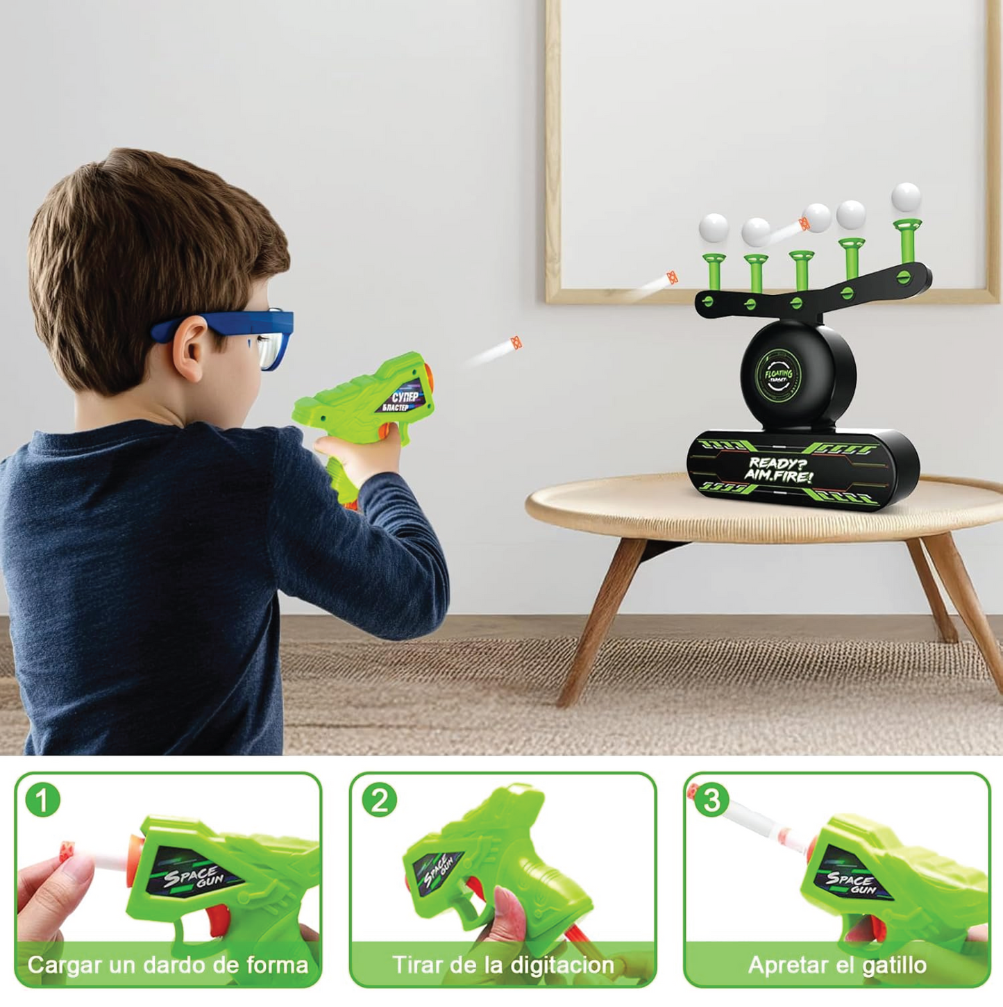 (PATO) Objetivo de Bola Flotante Luminosa